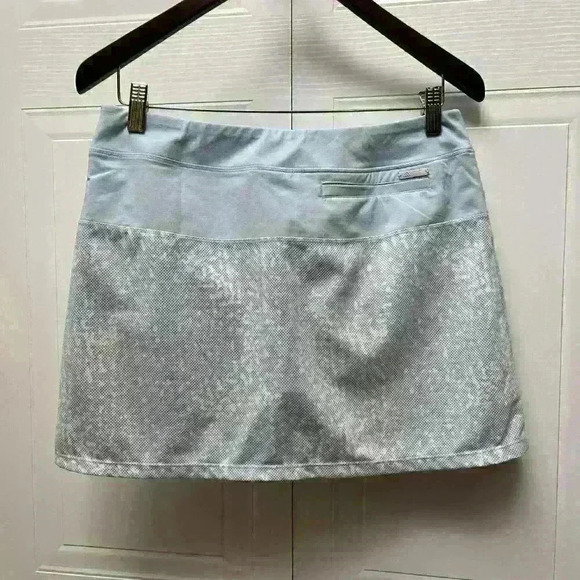 Adidas Golf  Skort Skirt Pull On Elastic Waist Pockets Stretch Blue - Picture 8 of 8